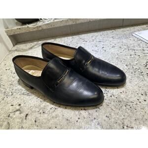 Bally of Switzerland Adrian 04 Black Leather Bit Loafer Men's Size 11 Dress Shoe